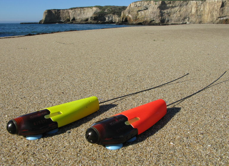 Acousonde™ 3B self-contained underwater acoustic recorder comprising one or two hydrophones, sensors (for attitude, orientation, depth and temperature), a digital recorder, and a field-replaceable battery