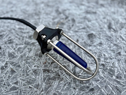 CRT-90P and 260P Cage. Our hydrophone protection cage is engineered to provide a durable, high-performance enclosure for hydrophones operating in demanding aquatic environments. Adding a protection cage is a great way to extend the life of your hydrophone. Constructed from a strong polyurethane material with acoustic properties closely matched to both water and the hydrophone material, this cage avoids the resonant ringing found in metal designs. Additionally, the cage is designed to decrease flow noise 