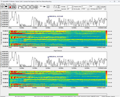 HydroWAV Underwater Signal Analysis Software is a high-performance real-time analysis software tool for underwater acoustic measurements using hydrophones. The software provides synchronized time-domain, frequency-domain, and time-frequency visualization to support field measurements, laboratory testing, and research applications. HydroWAV Software is licensed lifetime per computer.
Applications: Marine Mammal Monitoring
Environmental Noise Assessment
Underwater Noise Characterization
Vessel Radiated noise 